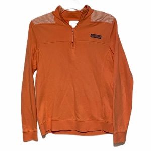 Vineyard Vines Womens 3/4 Zip Cotton Pullover SZ S